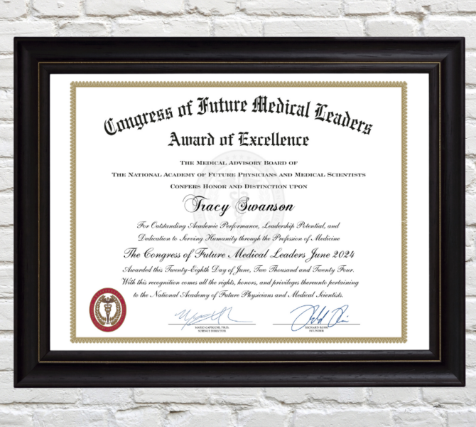 award of excellence